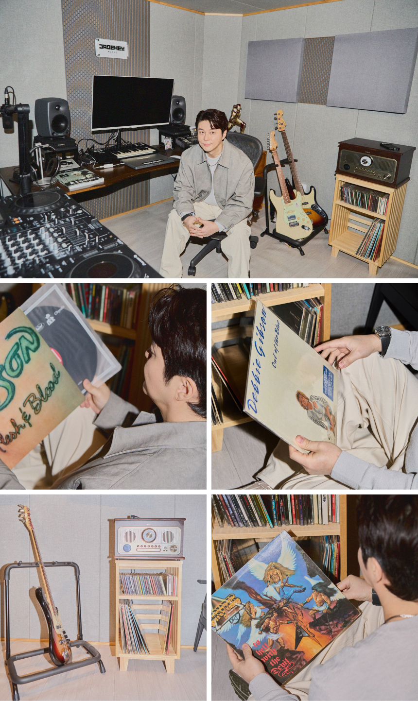 기타가 있는 작업실