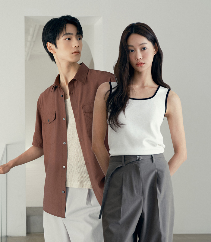마인드브릿지 72시간 타임딜 여름 셔츠 착용 모델 컷